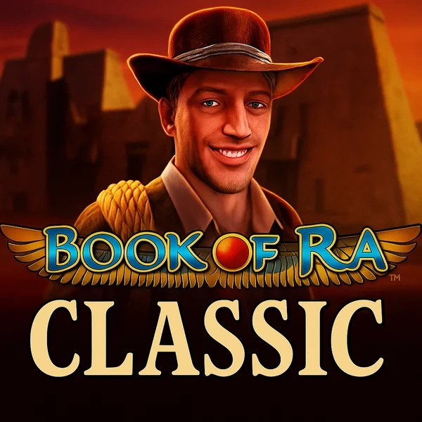 Book of Ra Classic logo – Slots by Novomatic at Casino Prestige