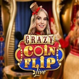 Crazy Coin Flip logo – Live Casino by Evolution at Casino Prestige