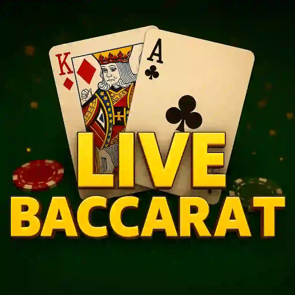 Live Baccarat online game logo by Evolution on prestige.com.de